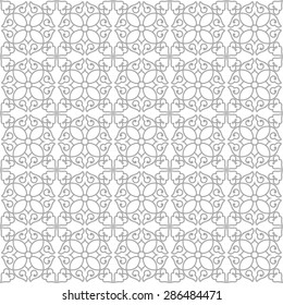 Korean tradition flower pattern. Seamless geometric pattern.