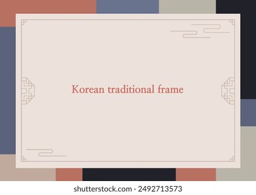 Korean tradition pattern and frame