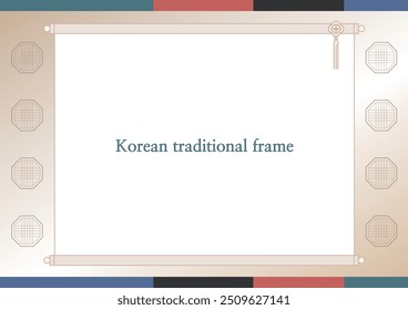 Korean tradition pattern and frame