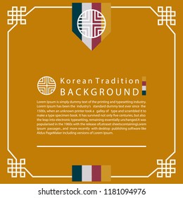 Korean Traditional  background for design. Vector illustration eps 10.