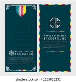 Korean Traditional background for design. Vector illustration eps 10.
