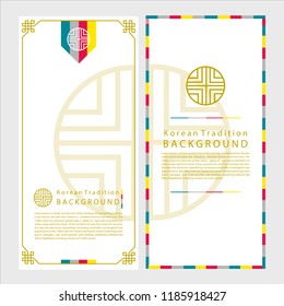 Korean Traditional background for design. Vector illustration eps 10.