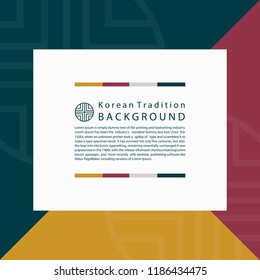 Korean Traditional background for design. Vector illustration eps 10.