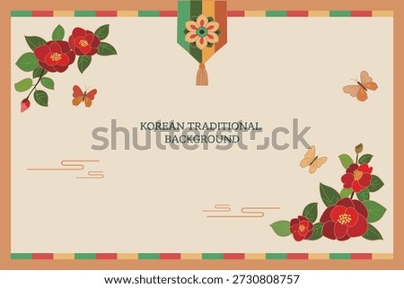 Korean traditional background and illustration