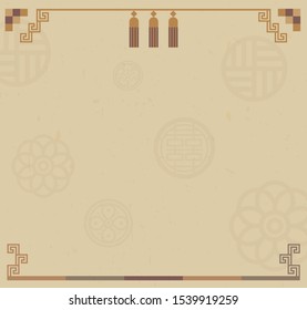 Korean traditional background. Illustration vector EPS10