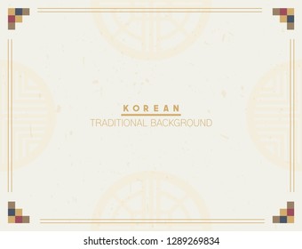 Korean traditional background. Vector illustration EPS10