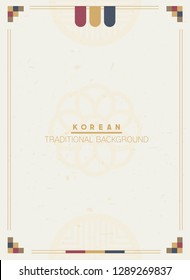 Korean traditional background. Vector illustration EPS10