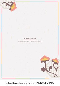 Korean traditional background. Vector illustration EPS10