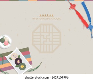 Korean traditional background. Vector illustration EPS10