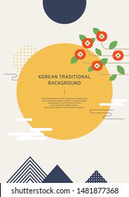 Korean traditional concept vector illustration.