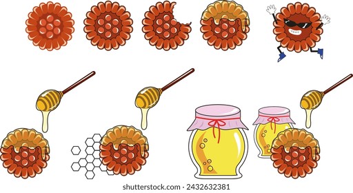 Korean Traditional Confectionary Yakgwa Illustration