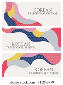 Korean Traditional Culture Day Concept Banner Design