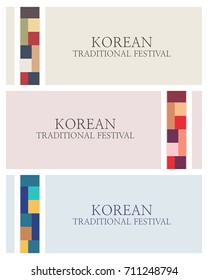 Korean Traditional Culture Day Concept Banner Design