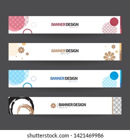 Korean traditional design banner. Vector illustration EPS10