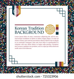 Korean traditional dots background for design. Vector illustration eps