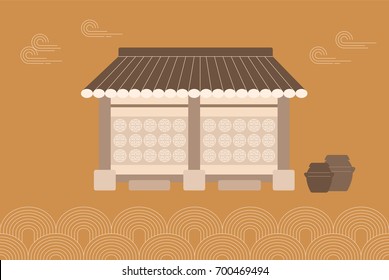 Korean Traditional House.