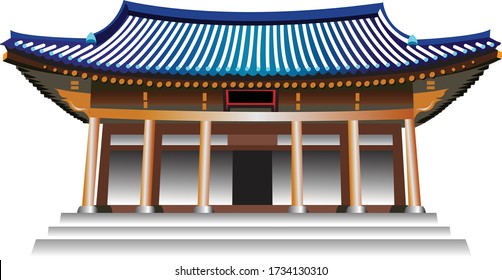 Korean traditional house, Korea, Korean Blue House