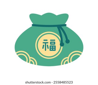 Korean traditional lucky bag. Lucky pocket for Korean Lunar new year's day. 
