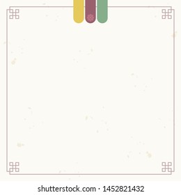Korean traditional paper frame background