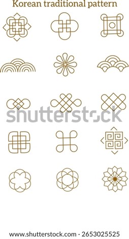 한국 전통 문양 벡터 그래픽, korean traditional pattern