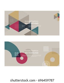 Korean traditional pattern background banner