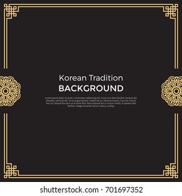 Korean traditional pattern background banner