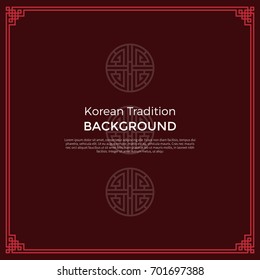 Korean traditional pattern background banner