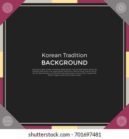 Korean traditional pattern background banner