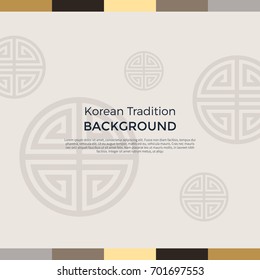 Korean traditional pattern background banner