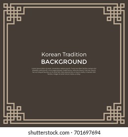 Korean traditional pattern background banner