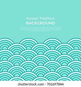 Korean traditional pattern background banner