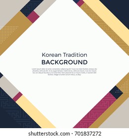 Korean traditional pattern background banner