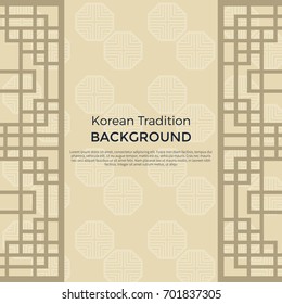 Korean traditional pattern background banner