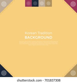 Korean traditional pattern background banner