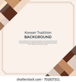 Korean traditional pattern background banner