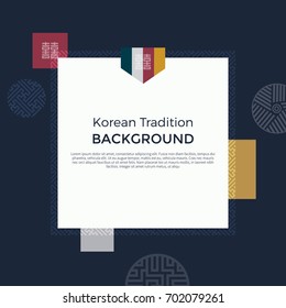 Korean traditional pattern background banner