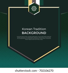 Korean traditional pattern background banner
