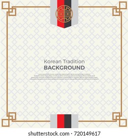 Korean traditional pattern background banner. full vector