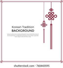 Korean traditional pattern background banner