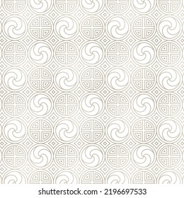 Korean traditional pattern design with beige gradation color.
