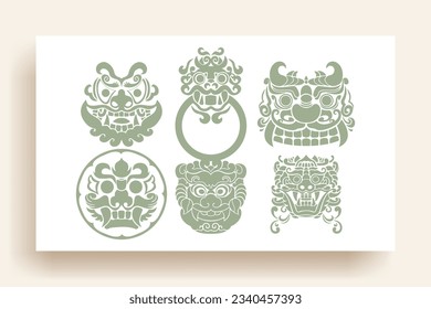 Korean traditional pattern design elements