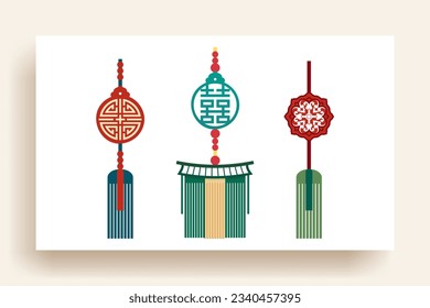 Korean traditional pattern design elements