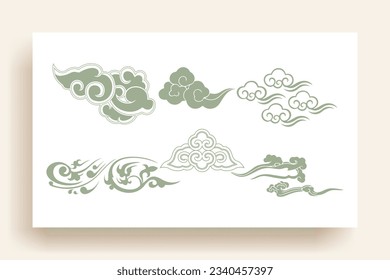 Korean traditional pattern design elements