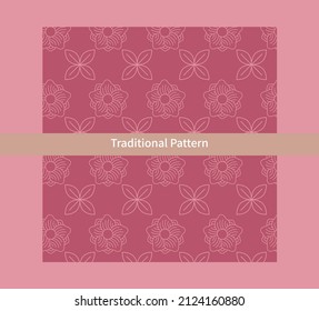 Korean traditional pattern flower background image