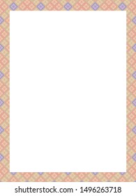 Korean traditional pattern frame. Geometric and abstract decoration element.