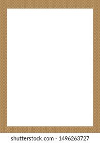 Korean traditional pattern frame. Geometric and abstract decoration element.