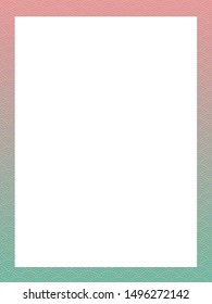 Korean traditional pattern frame. Geometric and abstract decoration element.