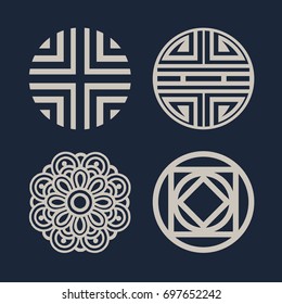 Korean traditional pattern icon