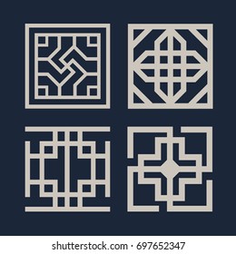 Korean traditional pattern icon
