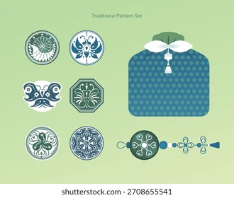 Korean Traditional Pattern Object Set